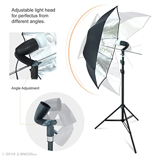 Linco Lincostore Photography Photo Portrait Studio Lighting 600W Umbrella Continuous Lighting Kit For Video Shooting Am126 #TOP1