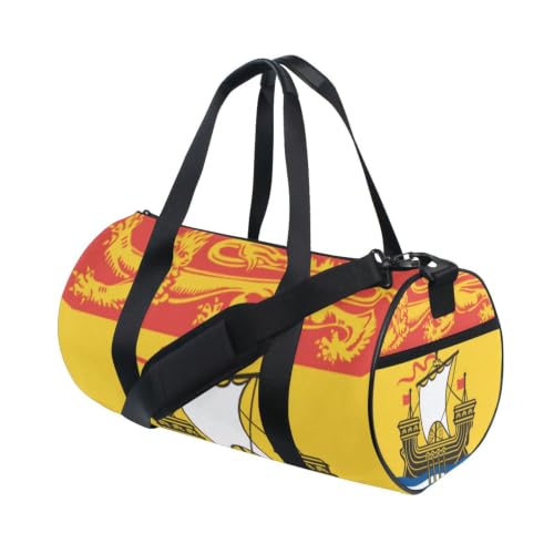 Bolsa de lona redonda con bolsillo interior para optimizar tu espacio de viaje 3