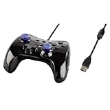 uRage Vendetta PC Gamepad mit Dual Vibration, schwarz