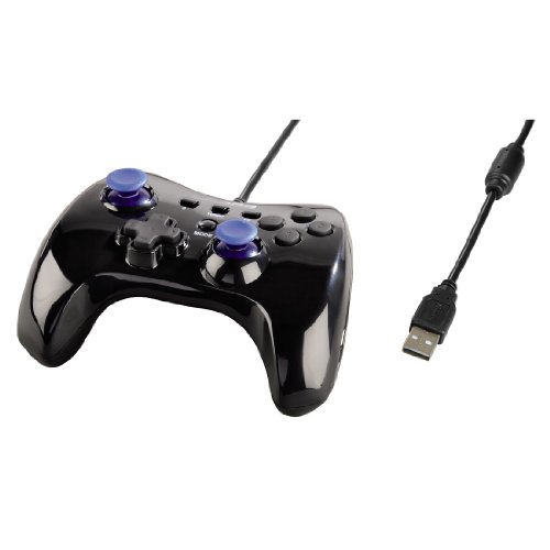uRage Vendetta PC Gamepad mit Dual Vibration, schwarz