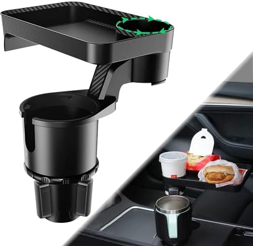 CGEAMDY Car Drink Holder Table Tray, 360° Adjustable Car Table With - View #7