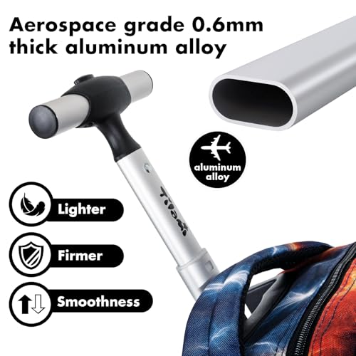 Tilami Rolling Backpack 19 inch Wheeled Cute LAPTOP Boys Girls Travel School Student Trip (Football)4