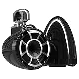 Wet Sounds Revolution Series 8 inch EFG HLCD Tower Speakers - Black w/ Swivel Clamp