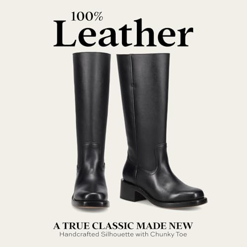 Frye Campus 14L Iconic Tall Boots for Women Crafted from Signature Montana Leather with Goodyear Welt Construction and Stacked Leather Heel – 13” Shaft Height4