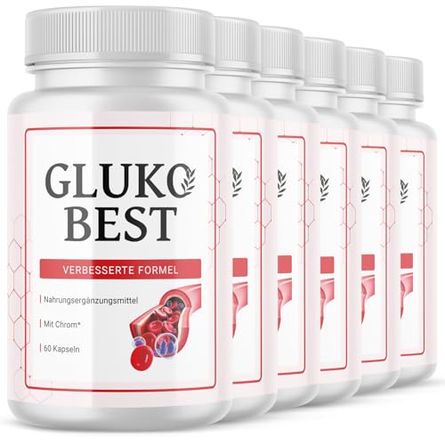 ORIGINAL Glukobest Kapseln | mit Zink und Chrom | Glucobest für dein Wohlbefinden | Inhalt 6x60 Kapseln