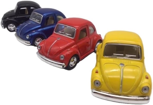 ミニカー ワーゲン ファニー クラシック ビートル スタンダードカラー デフォルメタイプ クラシックカー ドイツ車 フォルクスワーゲン キンスマート 箱無し (青（1台売り）) [並行輸入品] - 3