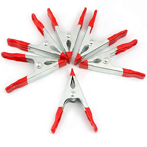 Sdmax Red 2'' Large Market Stall Metal Spring Clamps Clips Tarpaulin Sheet Cover Clip 8Pcs