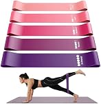 Exercise Bands, Set of 5 Resistance Bands for Exercise, Workout Elastic Bands Fitness Bands for Men and Women Strength Training