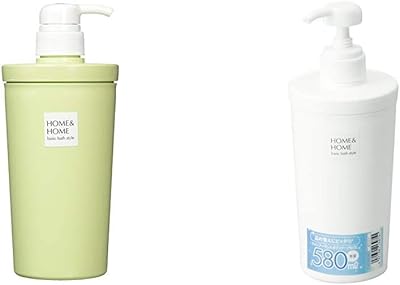 Amazon リス ディスペンサー 防カビ加工 H H パステルグリーンgrel287 シャンプー ディスペンサー ボトル 容器 詰め替え 防 カビ Home Home 日本製 ホワイト 580ml 8 7 cm セット買い ソープ シャンプー用ディスペンサー ホーム キッチン