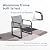 Litpony Aluminum Outdoor Patio Conversation Set, 4 Pieces Patio Furniture Sets with Breathable Textilene with Loveseat,Table and Chairs for Yard,Balcony,Grey