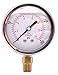 2-1/2" Oil Pressure Gauge - Stainless Steel Case, Brass, 1/4" NPT, Lower Mount Connection, 0-200PSI