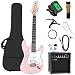 Soulmate 39 Inch Full Size Electric Guitar Starter Kit for Beginners Solid Body, HSS Pickups with 15W Amp, Gig Bag, Capo, Strap, Strings, Cable, Picks (Right-Handed,Pink)