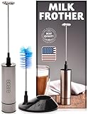 Eparé Milk Frother - Handheld Electric Wand Frothers - Battery Operated Immersion Whisk Foam Maker - Matcha Blender