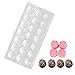 Moule à Chocolat à 21 Trous, Moule Transparent DIY, Forme de Rose, Moule à Plastique Transparent en Polycarbonate, à Chocolat Cuisine DIY Pâtisserie Bakeware Outil