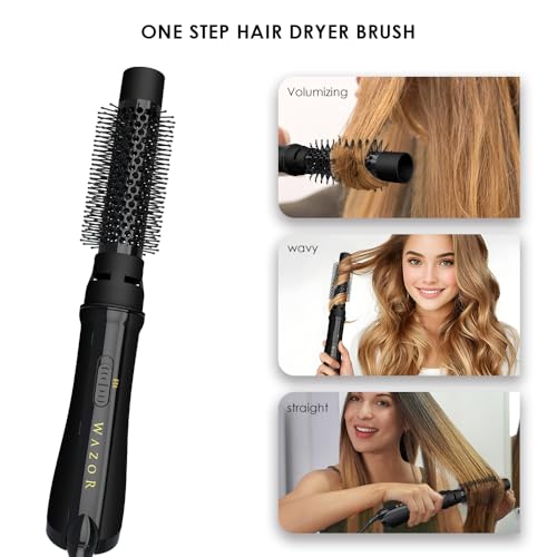 Lightweight Hot Air Brush | Upgraded 4-in-1 Blow Dryer & Volumizing Styler | Ionic Ceramic Titanium Barrel for Anti-Frizz, Shiny & Salon-Smooth Hair - Thumbnail 2