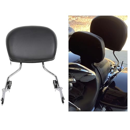 ECOTRIC Detachable Passenger Backrest, Quick Release 2-up Sissy Bar Compatible with Harley Davidson Touring 2009-2024 Street Glide Road King Road Glide Electra Glide Ultra Limited FLHR FLHX FLHT FLTR