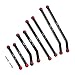 INJORA High Clearance Front 4 Links Set for SCX24 Gladiator Dodge Power Wagon 1/24 RC Crawler Car Axial, 8PCS (Black)