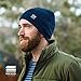 MERIWOOL Unisex Merino Wool Cuff Beanie Hat - Navy