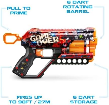 X-Shot Skins Griefer 12 Mermili Sünger Dart Atan Silah 32 cm - Game Over