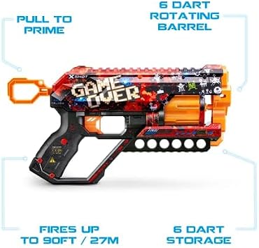 X-Shot Skins Griefer 12 Mermili Sünger Dart Atan Silah 32 cm - Game Over
