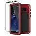 Galaxy S8 Case, Tomplus Metallic Shockproof Dirt-proof Snow-proof Slim Metal Cover Armor Case Samsung Galaxy S8 (Red)