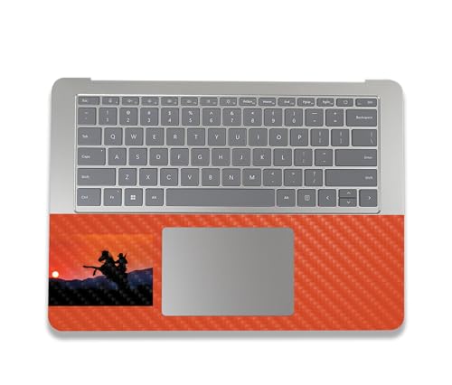 Image of MightySkins Carbon Fiber Skin Compatible with Microsoft Surface Laptop Studio 2 (2023) Full Wrap Kit - Bronco Sunset | Protective, Durable Textured Carbon Fiber Finish | Made in The USA