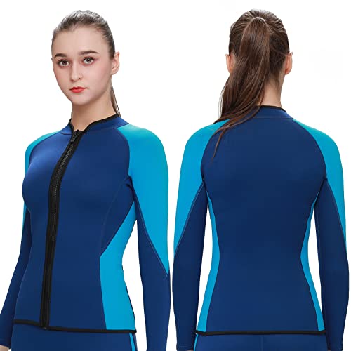 Camisola de mergulho masculina FLEXEL, roupa de mergulho feminina para clima frio, jaqueta de neopre