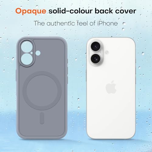 TAURI for iPhone 16 Case, Compatible with MagSafe, Grey - image 6