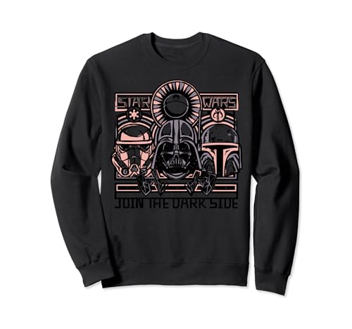 Sweatshirt Star Wars imprimé personnage style boho chic pull graphique noir ou gris