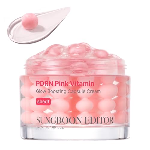 Image of SUNGBOON EDITOR Pink PDRN Vitamin Capsule Cream, Vitamin B12, 1.69 fl.oz