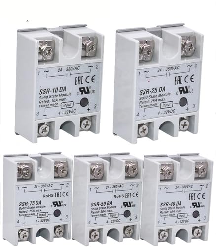 Relais statique SSR-25DA avec entrée 4-32V DC et sortie 24-380V AC