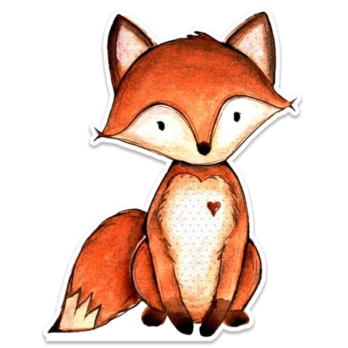 Woodland Animals Cutouts, 40inch Bear Deer Fox Shape, Stand Up Foam Board for Woodland Party Backdrop or Baby Shower Birthday Decorations (Fox)