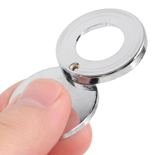 Türspion Abdeckung, 2Pcs Türspion Abdeckung nach Türlochabdeckung mit Selbstklebendem Installationswerkzeug Door Peephole Coverfür Zuhause Hotel Schlafsaal Büro Gucklochschutz Silber