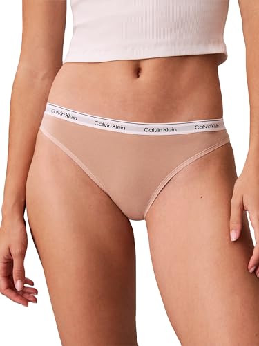 Calvin Klein Damen-Bikini-Slip, 5er-Pack, niedrige Taille, Schwarz/Schwarz/Zedernholz/Grau meliert/Tinte, XL – Ansicht 3