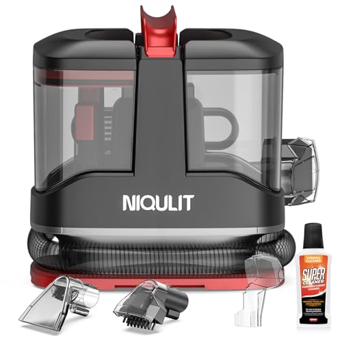 Portable Carpet & Upholstery Cleaner - Powerful Suction for for Area Rugs, Stairs & Furniture, Spot Cleaner for Pet Stains, Couches and Cars