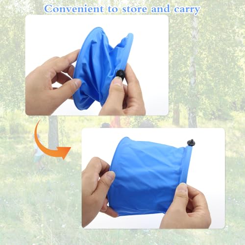 Kapokr Kescher Kinder Teleskop Kächersieb Kinder Schmetterlingsnetz with Faltbarer Eimer Kinder Kescher zum Fangen von Insekten Angeln Outdoor Natur Wissenschaft Exploration (Blau)