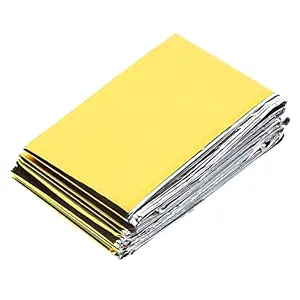 UBERSWEET  Outdoor Emergency Tent Blanket, Survival Hiking Blanket Small Size Survival Reflective Shelter Highly Reflective for Hiking for Camping |