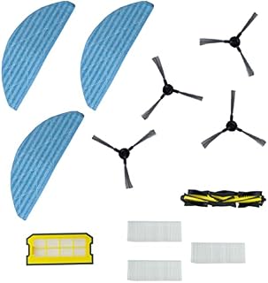 Venga Spare Parts Kit for VG RVC 3001, 4 Side Brushes, 1 Rolling Brush, 3 Mops, 3 Filter Kits, SP VG RVC 3001 KIT