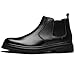 OKKO Mens Chelsea Dress Boots, Fashion Casual Leather Ankle Work Boot Boots for Men, Black, Size 9