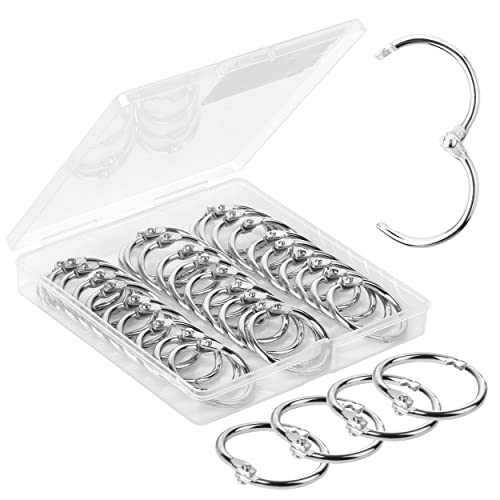 Mr. Pen Loose Leaf Binder Ring, 40 Pack, Binder Rings 1 Inch, Binder