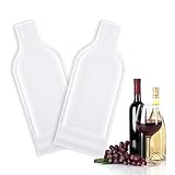 CSBXC 2 PCS Wine Bottle Travel Protector Bags for Airplane, Resealable Wine Sleeves Skins for Travel, Wine Carrier for Suitcase, Wine Shipping Box Packaging for Air Travel Luggage Accessories, Large