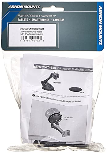 Replacement Or Upgrade Windshield Or Dashboard Sticky Suction Mount With 3 Inch Arm For Arkon Dual T Holders And Magellan Gps #TOP3