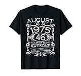Photo Gallery bday 46 anni abbigliamento vintage agosto 1975 46° compleanno maglietta Photo Gallery bday 46 anni abbigliamento vintage agosto 1975 46° compleanno maglietta