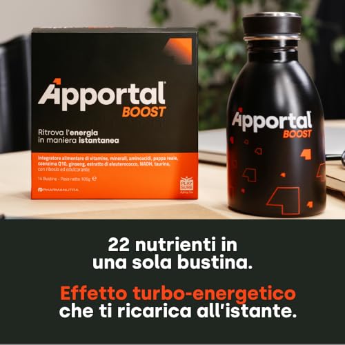 Apportal Boost Integratore Energia E Difese Immunitarie 14 Bustine - 7