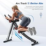 MERACH Ab Machine, Adjustable Ab Trainer Machine, Ab Workout Equipment for Home Gym, Ergonomic Arc Track for Better Abs, Foldable Workout Machine for Full Body Workout Home Exercise - Image 3