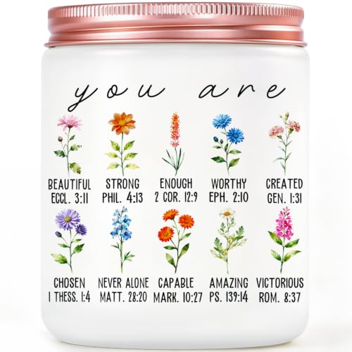 Christian Gifts for Women Friend Inspirational Religious Gifts for Women Friend Unique Christian Candle Gift