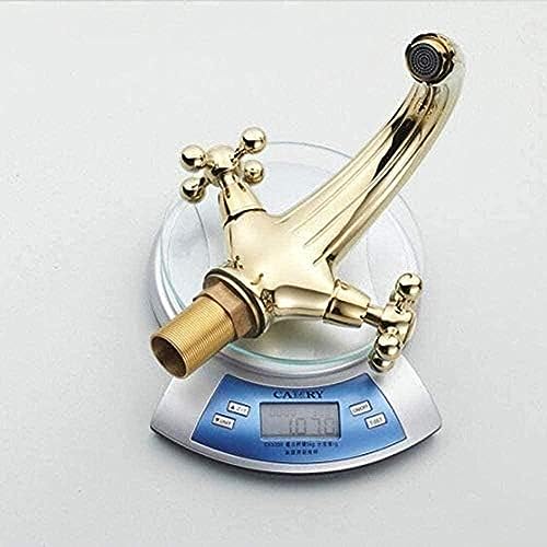 Grifo de baño dorado monobloque para solucionar las salpicaduras en el lavabo 3