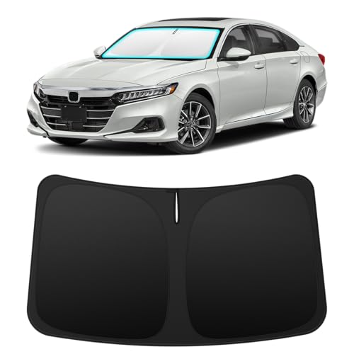 Image of INSAUTO Custom Fit Windshield Sun Shade for Honda Accord 2018-2022 | Foldable Front Window Sunshade Car Accessories, UV & Heat Reflector, Keeps Interior Cool, Includes Storage Bag
