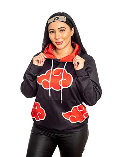 GideonH Anime Akatsuki Shippuden Men's Unisex Pullover Hoodie, Free Headband (08, US Medium/Tag Large)