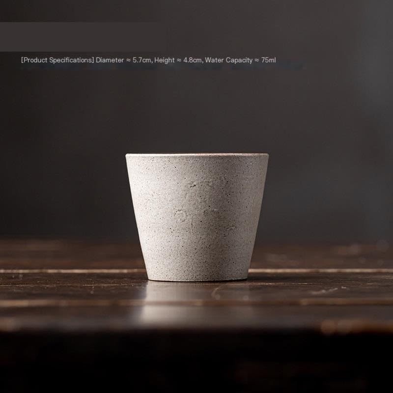 Filiżanki Matcha Kamionka Prosta filiżanka do herbaty Kubek do herbaty Pojedynczy kubek domowy Kung Fu Zestaw do herbaty Osobisty kubek ceramiczny Mały kubek do herbaty Zestaw do herbaty Kubek